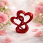 Eternal Love Intertwined Heart Sculpture