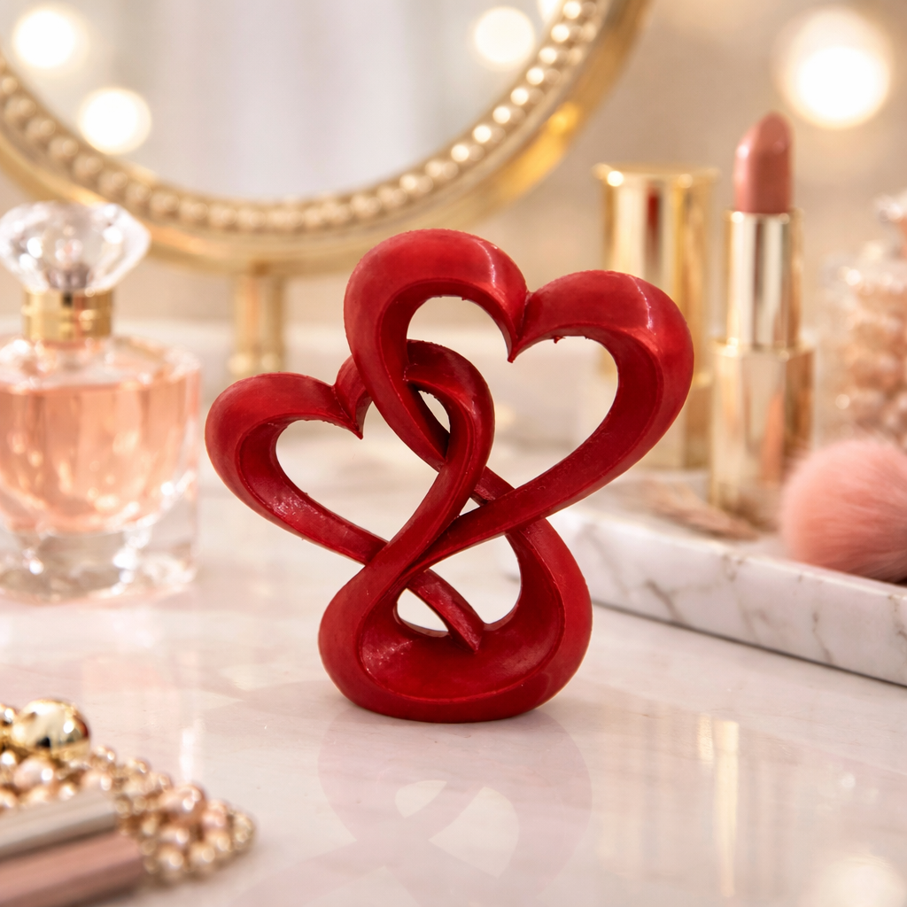 Eternal Love Intertwined Heart Sculpture