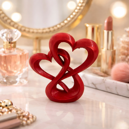 Eternal Love Intertwined Heart Sculpture