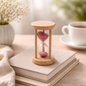 Timeless Charm Mini Hourglass (8 cm) – Pink Sand Edition